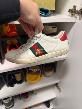 Zapatillas Gucci Blancas con Abeja originali 100%