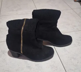 Stivaletti neri donna con tacco