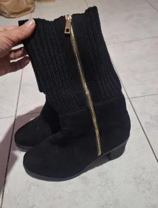 Stivaletti neri donna con tacco