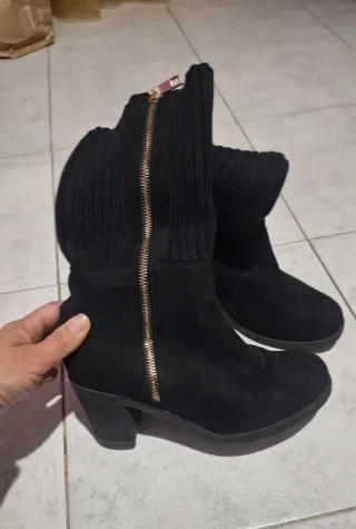 Stivaletti neri donna con tacco