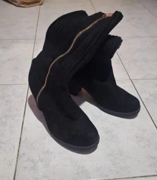 Stivaletti neri donna con tacco