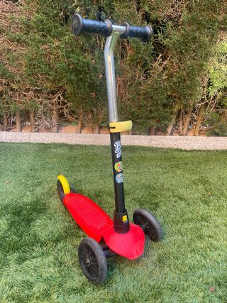 Patinete infantil 3 ruedas rojo