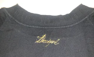 Jersey Desigual negro estampado blanco, Talla M
