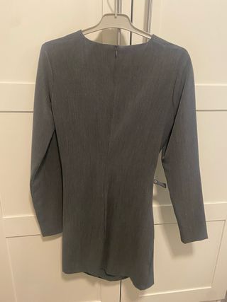 Vestido Zara gris talla S