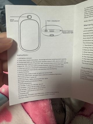 Calentador de manos Moclo