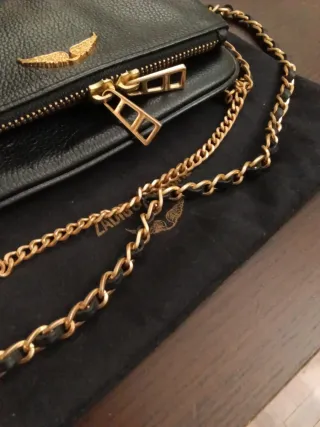 Bolso Zadig & Voltaire Rock Nano Negro Dorado