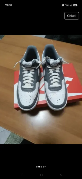 Scarpe Nike Grigio/Bianche Taglia 44