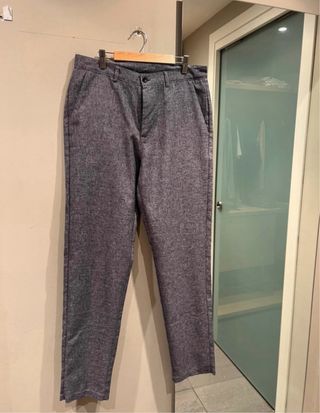 Traje completo gris azulado