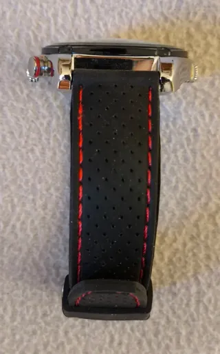 Reloj mecánico automático, Negro y Plateado