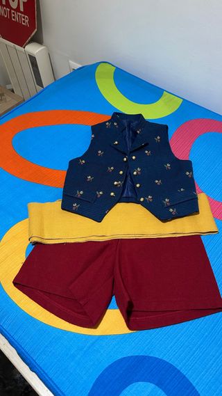 Traje Fallero niño azul y rojo