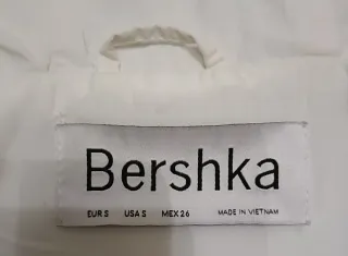 Cazadora Bershka Blanca Talla S
