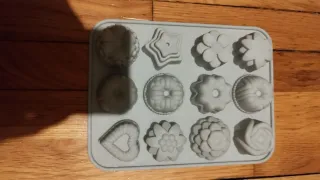 Stampo in silicone azzurro per dolci