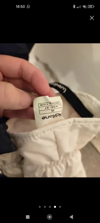 Guantes Wedze blancos