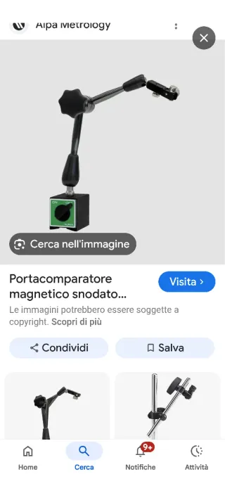 Base magnetica comparatore + comparatore 30mm