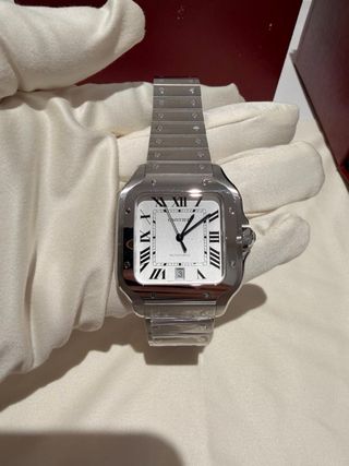 Cartier Santos Grande Automático Plata