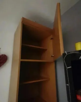 Estantería modular madera con altillo