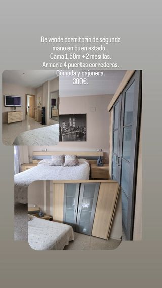 Dormitorio completo 1,50m + armario