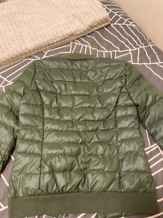 Chaqueta acolchada verde