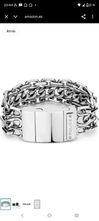 Pulsera Police Acero Inoxidable nueva a estrenar.