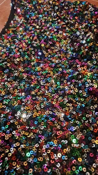 Vestido lentejuelas fiesta.