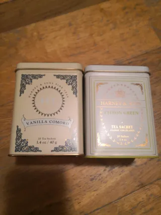 Lote 2 latas té Harney & Sons