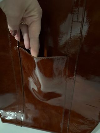 Bolso Tote Piel Marrón Sezane