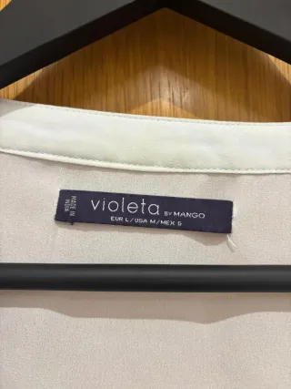 2 Blusas Verano Violeta by Mango Talla XL