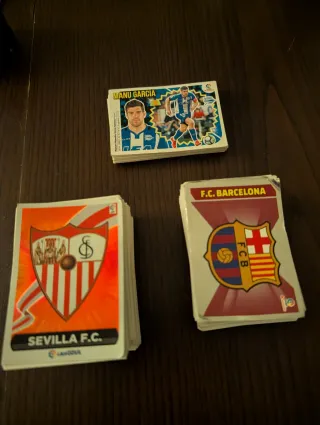 Cromos de fútbol: ligas 2014/15, 2017/18 y 2018/19