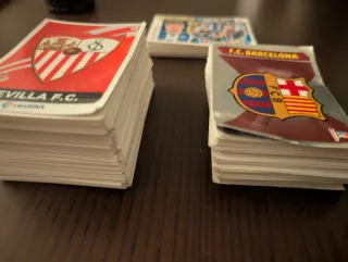 Cromos de fútbol: ligas 2014/15, 2017/18 y 2018/19