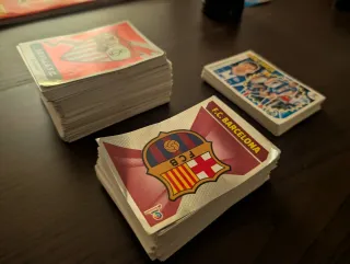 Cromos de fútbol: ligas 2014/15, 2017/18 y 2018/19