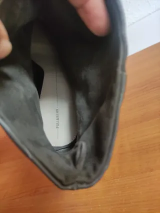 Botines cuña Pull&Bear grises talla 37