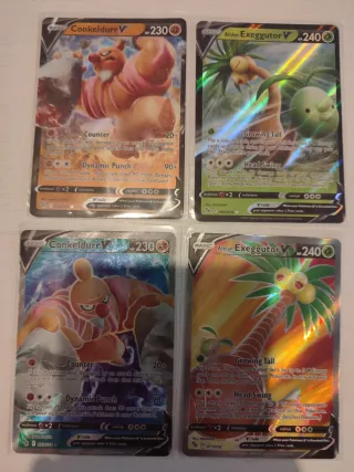 Set 4 Cartas Pokémon tcg colección Pokémon go