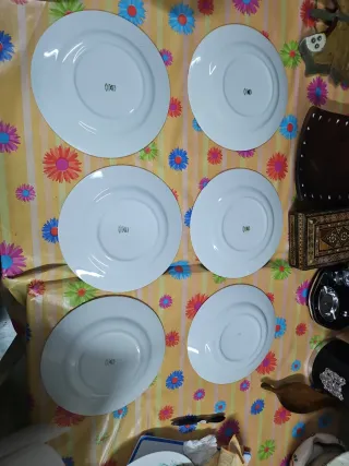 Set Platos Porcelana Royal Vigo Hojas