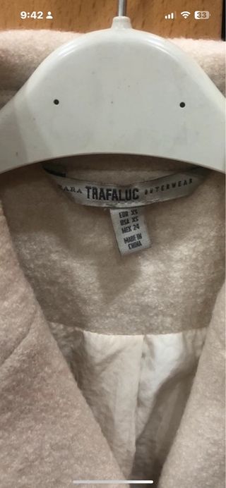 Abrigo Zara Beige