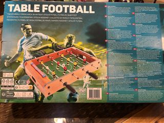 Futbolín de mesa para 6 jugadores