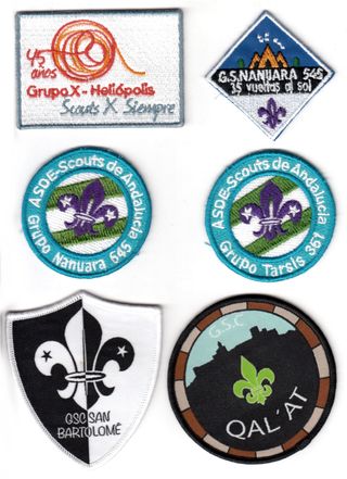 Insignias Scouts Grupos Andalucía (Lote 6)