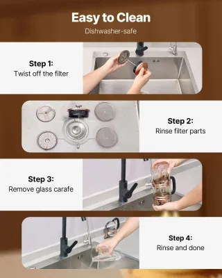 Caffettiera a Pistone in Vetro Borosilicato