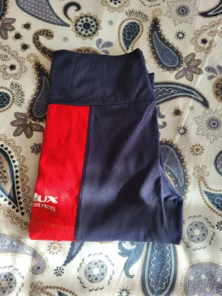 Malla pádel Siux azul y roja con bolsillo