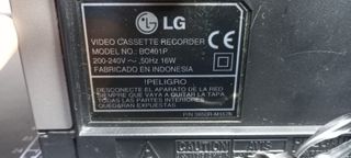 Reproductor VHS LG