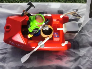 Playmobil Buceador con Barco y Accesorios