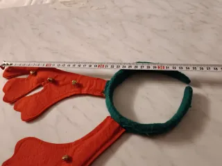 Cerchietto Renna Natale Rosso Verde