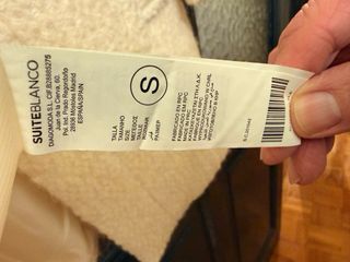 Abrigo elegante Suiteblanco beige talla S