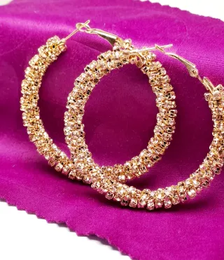 Orecchini donna cerchio dorati