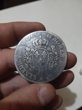 Lote de dos monedas de Luis XV