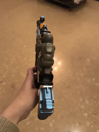 Pistola de Juguete Azul y Plateada