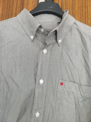 Camisa de rayas hombre manga larga