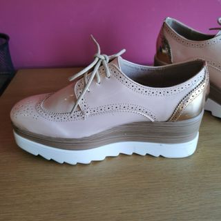 Zapatos rosas vintage plataforma