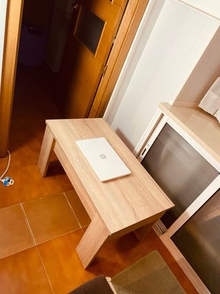 Mesa de centro elevable madera Tel.673254680