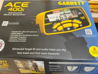 Detector Metales Garrett ACE 400i + Pinpointer pro
