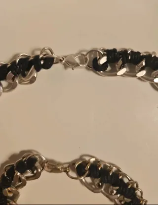 Conjunto collar y pulsera eslabones